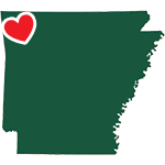 Love Northwest Arkansas with Heart
