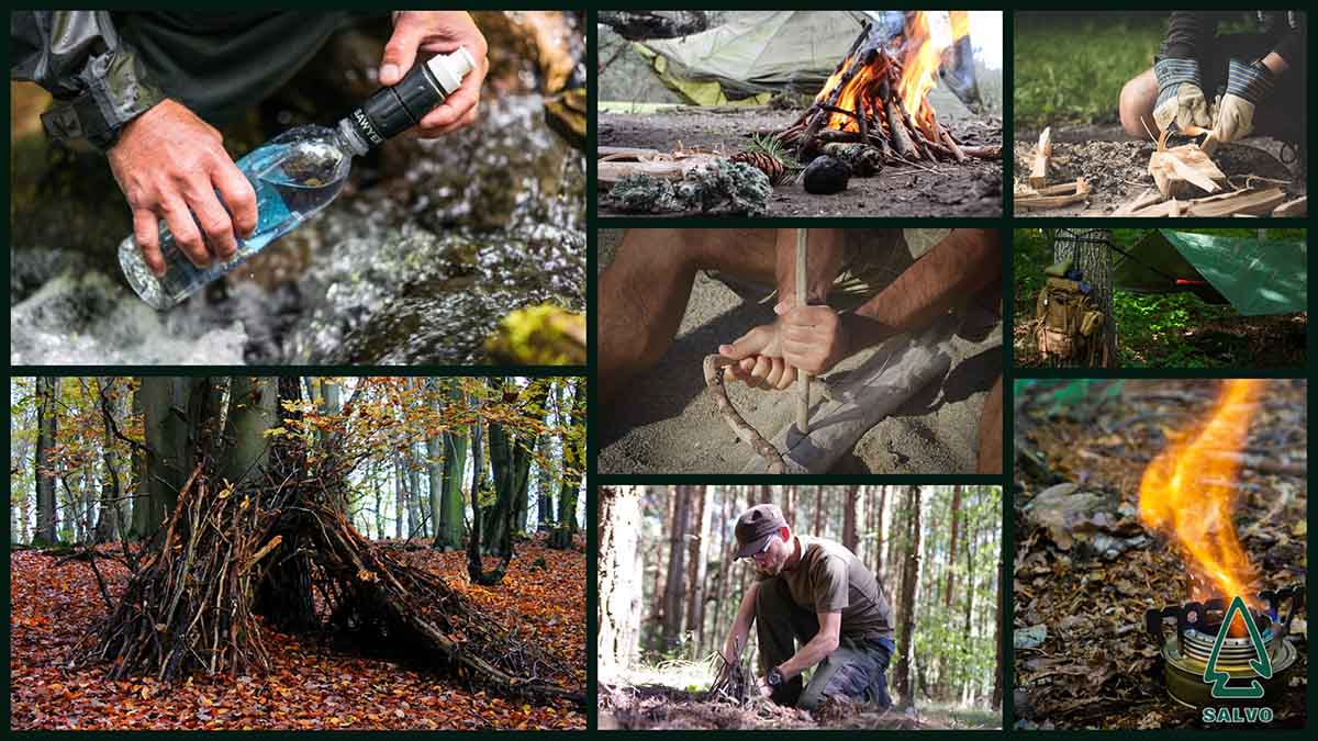 Salvo Core Survival Course - Water-Food-Shelter-Fire